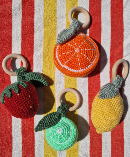 'Cutie Fruity' Crochet Rattle