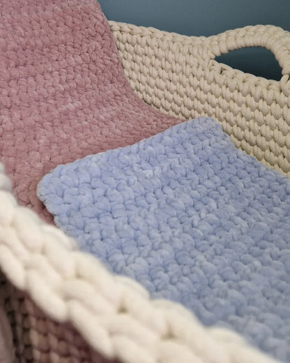 Crochet Chenille Baby Blanket